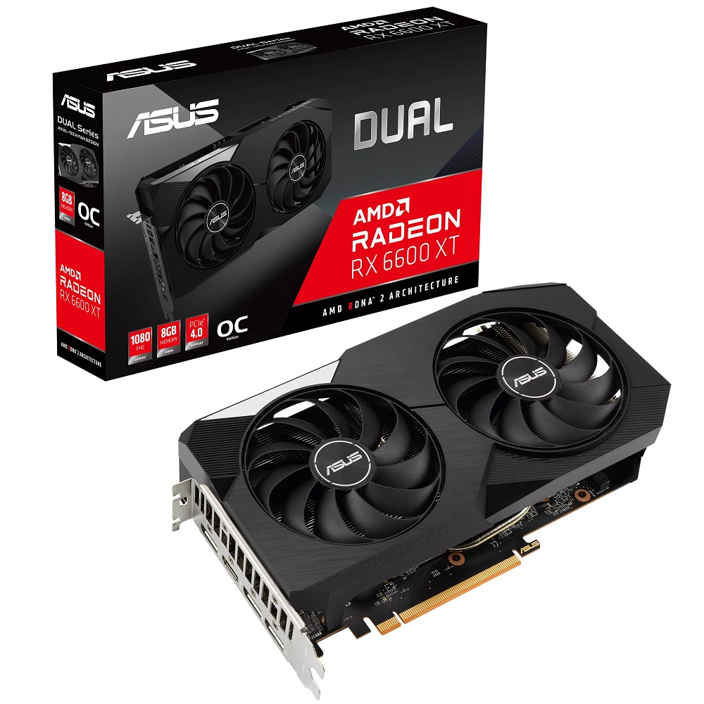 ASUS Dual RX6600XT-O8G AMD Radeon RX 6600 XT 8 GB GDDR6