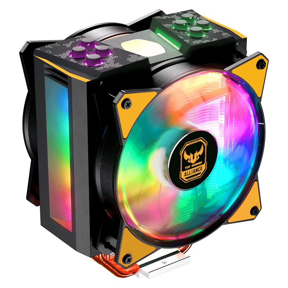 Cooler Master MasterAir MA410M CPU Cooler 12 cm Negro, Amarillo