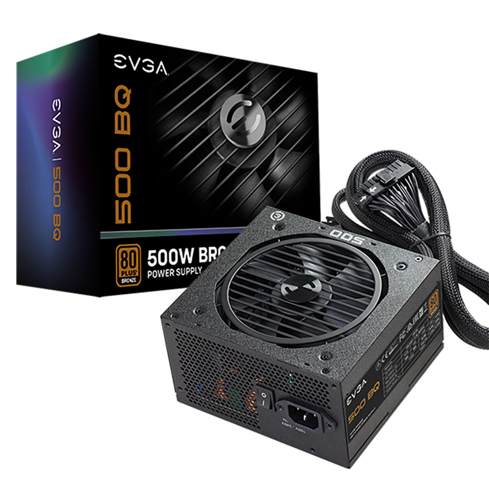 EVGA 110-BQ-0500-K1 500 BQ Fuente de Poder 500 W 24-pines ATX Negro