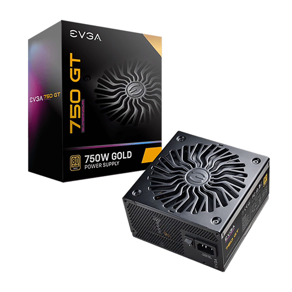 EVGA 220-GT-0750-Y1 750 GT Fuente de Poder 750 W 24-pines ATX Negro