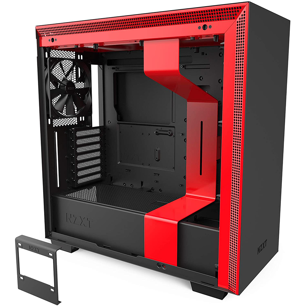 NZXT H710 Midi Tower Negro, Rojo ATX