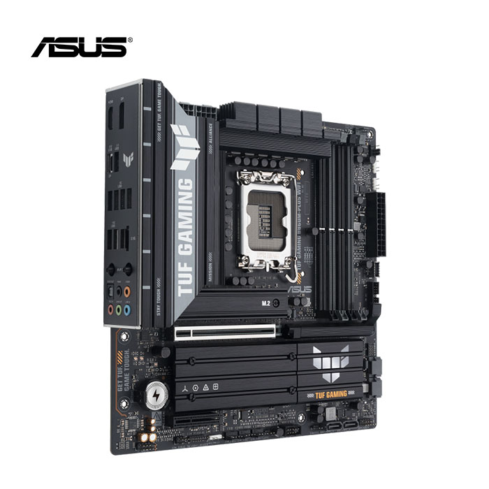 Placa madre ASUS B860M-PLUS WiFi con 12+1+2+1 fases de poder, puertos USB 20Gbps y LAN 2.5G para conectividad avanzada