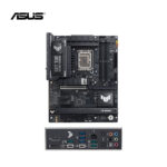 Placa madre ASUS TUF Z890-PLUS WiFi con diseño ATX, iluminación discreta y certificación militar para durabilidad extrema