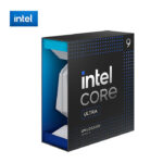 Procesador Intel Core Ultra 9 825K con arquitectura Arrow Lake, 24 núcleos sin Hyper-Threading, tecnología de 3 nm, soporte DDR5 CUDIMM y motor de IA dedicado.
