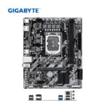 Placa madre Gigabyte H810M-K con socket LGA1851, compatible con procesadores Intel Core Ultra, memoria DDR5 hasta 6400 MHz, chipset Intel H810, diseño compacto micro ATX ideal para sistemas eficientes y actualizados.