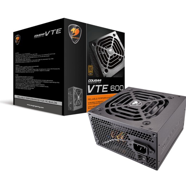 COUGAR Gaming VTE500 unidad de fuente de alimentación 500 W 20+4 pin ATX ATX Negro