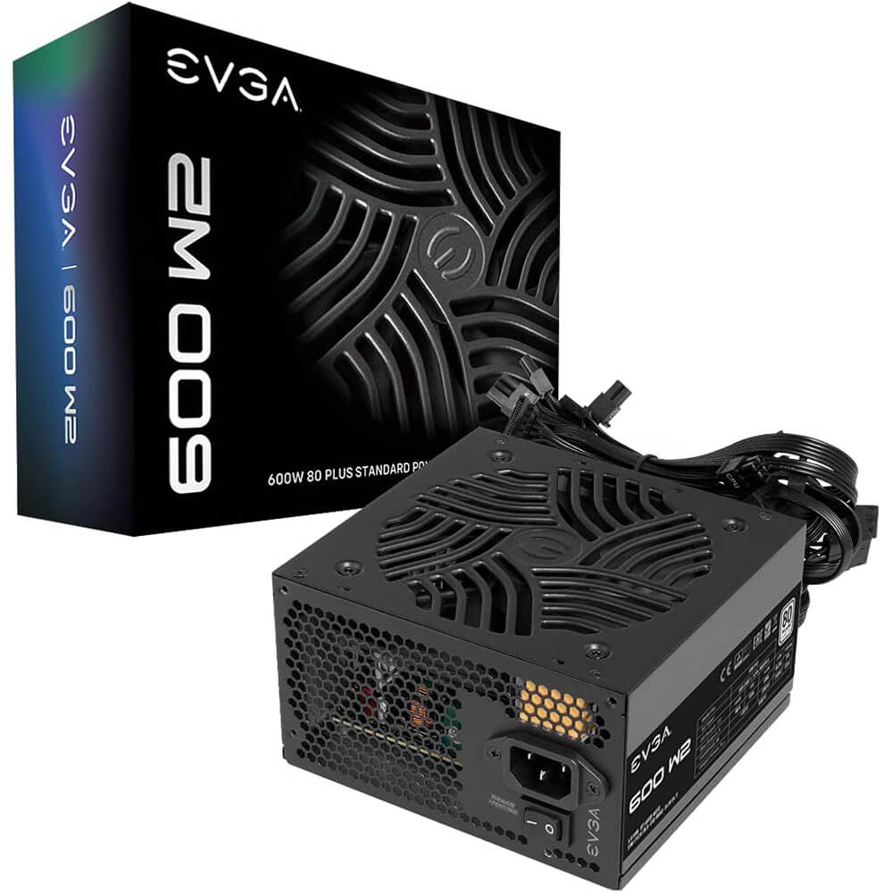 EVGA 100-W2-0600-K1 unidad de fuente de alimentación 600 W 20+4 pin ATX ATX Negro