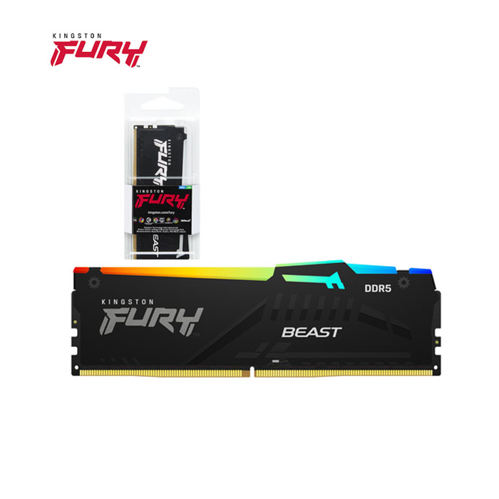 Memoria kingston 16gb 5600Mhz con iluminación rgb