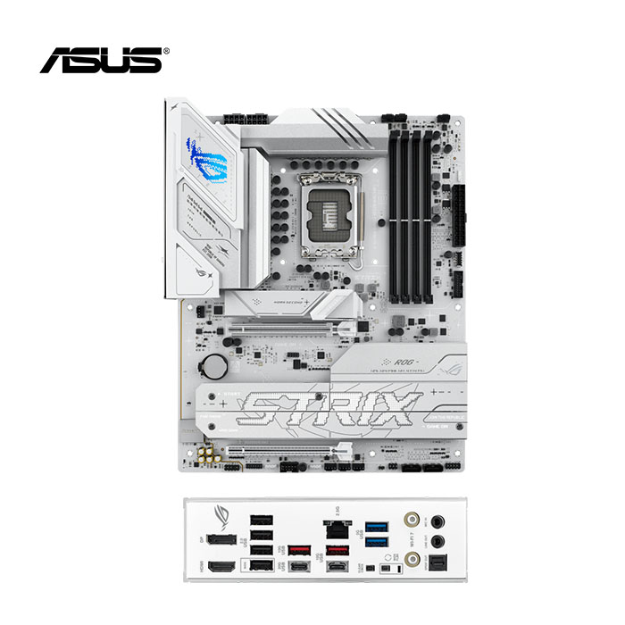 Placa madre ASUS B860-A Gaming WiFi con iluminación RGB, diseño ATX y soporte para overclocking moderado