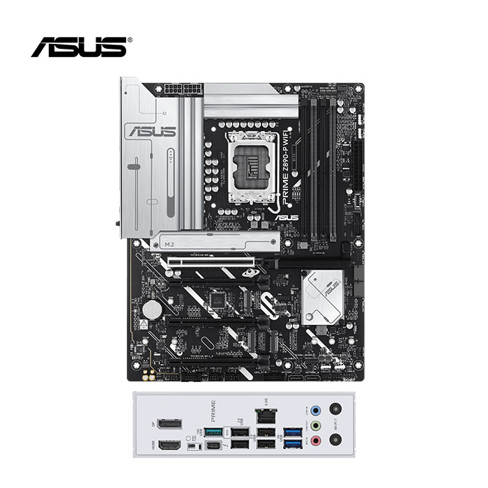 Placa madre ASUS Z890-P WiFi con diseño ATX, ideal para PCs avanzadas con inteligencia artificial y alto rendimiento.